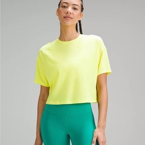 neon yellow Lululemon top